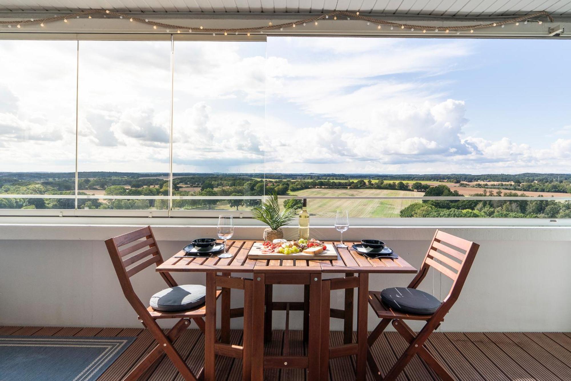 "Penthouse Wolke 12" Mit Unglaublichem Ausblick - Meerblick Sierksdorf Esterno foto